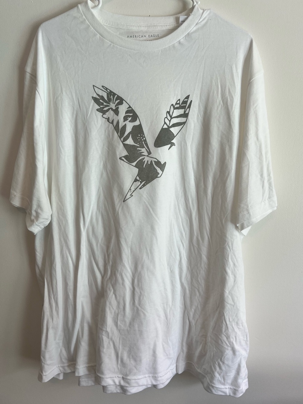 American Eagle Outfitters Eagle Logo Graphic Tee White XXL NWT
